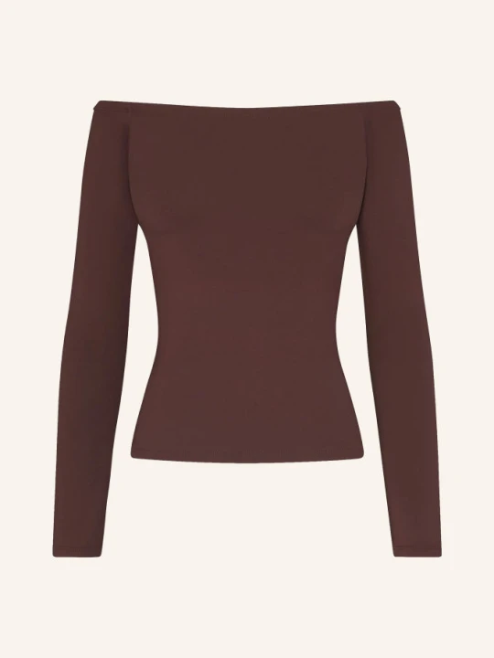 Zdjęcie produktu Skims Koszulka Typu Lounge Smooth Layers braun COCOA