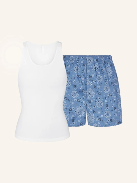 Zdjęcie produktu Skims Krótka Piżama Cotton Poplin blau