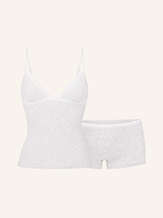 Zdjęcie produktu Skims Piżama Typu Shorty Lightweight Cotton grau LIGHT HEATHER GREY P