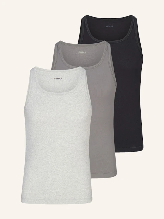 Zdjęcie produktu Skims Podkoszulka Skims Cotton, 3 Szt. grau HEATHER MULTI