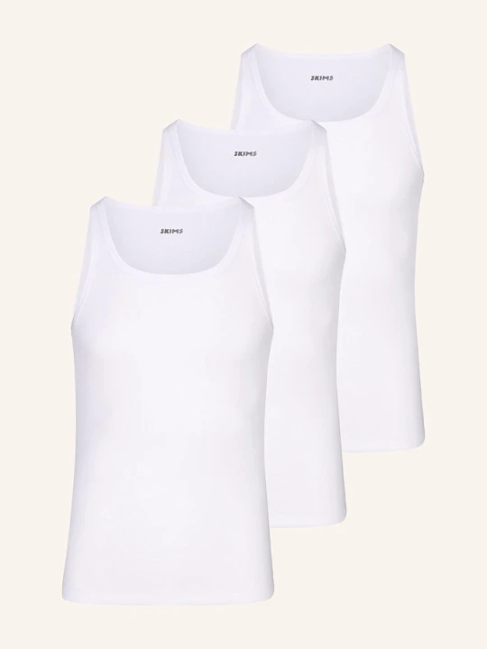 Zdjęcie produktu Skims Podkoszulka Skims Cotton, 3 Szt. weiss BIAŁY