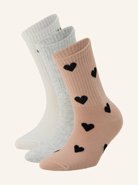 Zdjęcie produktu Skims Skarpety, 3 Pary Sport weiss SPACED HEARTS MULTI