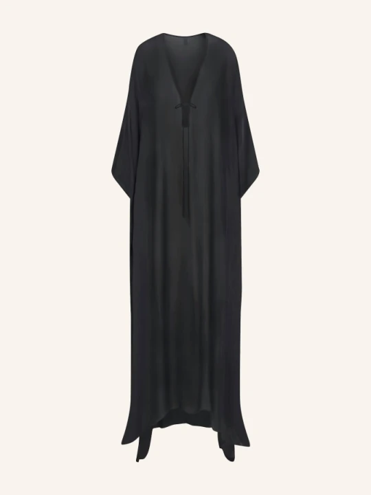 Zdjęcie produktu Skims Sukienka Plażowa Sheer Cover-Ups schwarz OBD OBSIDIAN