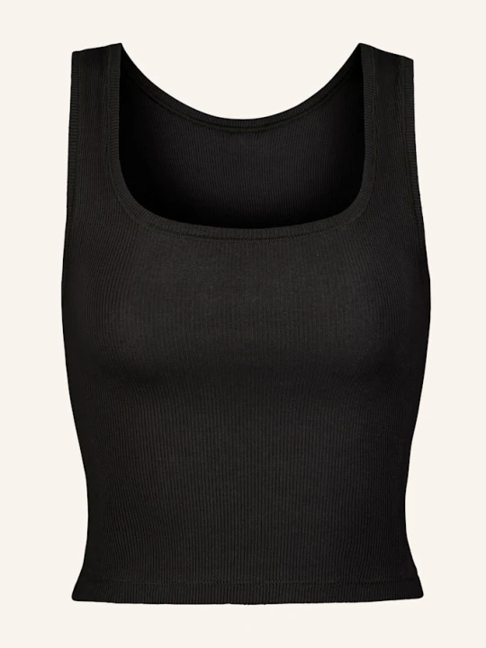 Zdjęcie produktu Skims Top Cotton Rib schwarz SOOT