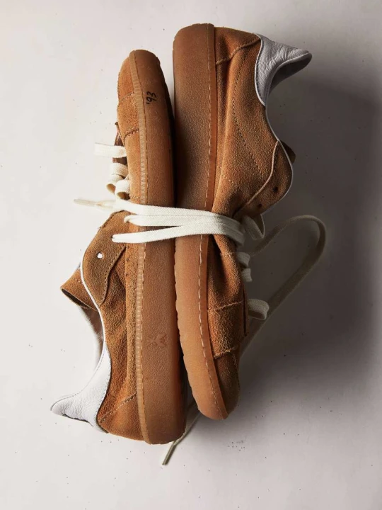Zdjęcie produktu SKIN Sneakers '93 z zamszu Patrizia Pepe beżowy