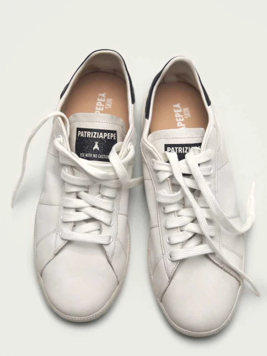 Zdjęcie produktu SKIN Sneakers '93 ze skóry nappa Patrizia Pepe biały
