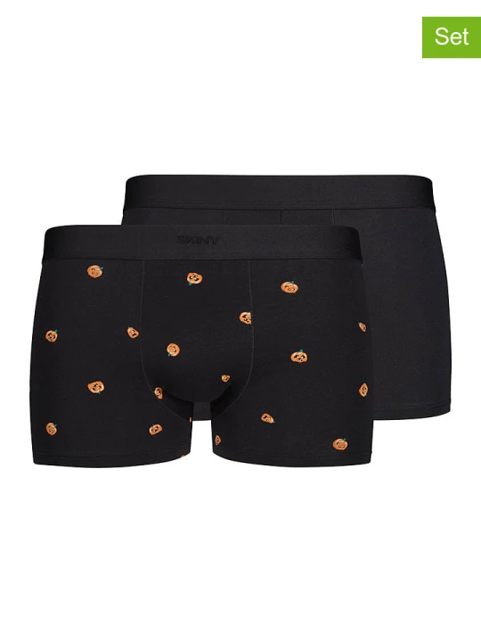 Zdjęcie produktu Skiny Bokserki (2 pary) w kolorze czarnym rozmiar: S