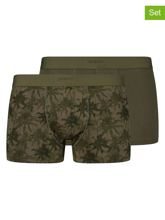 Zdjęcie produktu Skiny Bokserki (2 pary) w kolorze khaki rozmiar: M