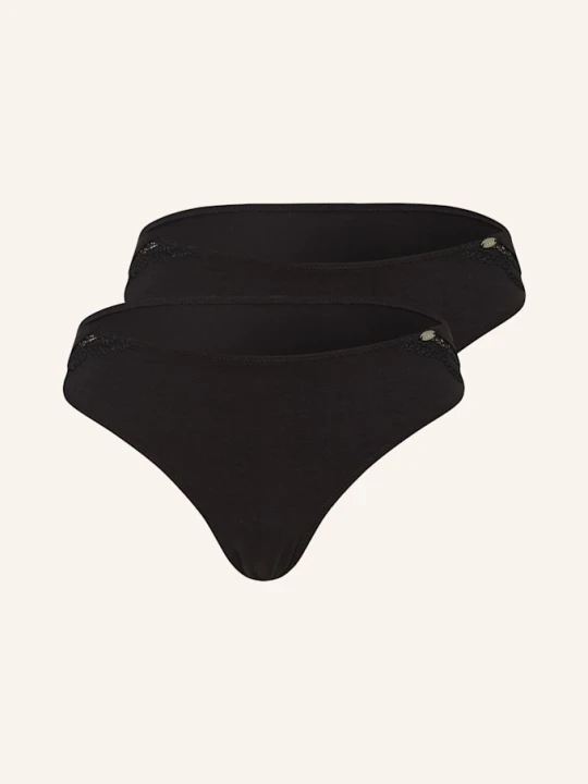 Zdjęcie produktu Skiny Figi, 2 Szt. Classiccotton schwarz CZARNY