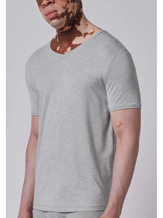 Zdjęcie produktu Skiny Koszulka piżamowa w kolorze szarym rozmiar: XL