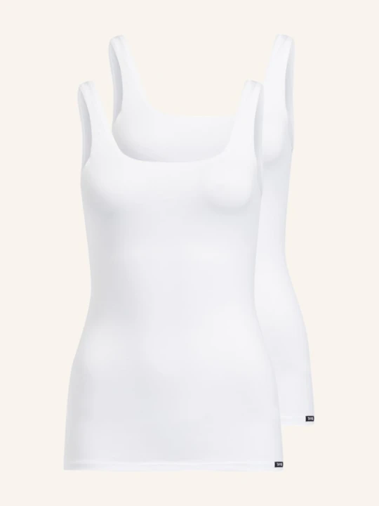 Zdjęcie produktu Skiny Topy, 2 Szt. Advantage Cotton weiss BIAŁY