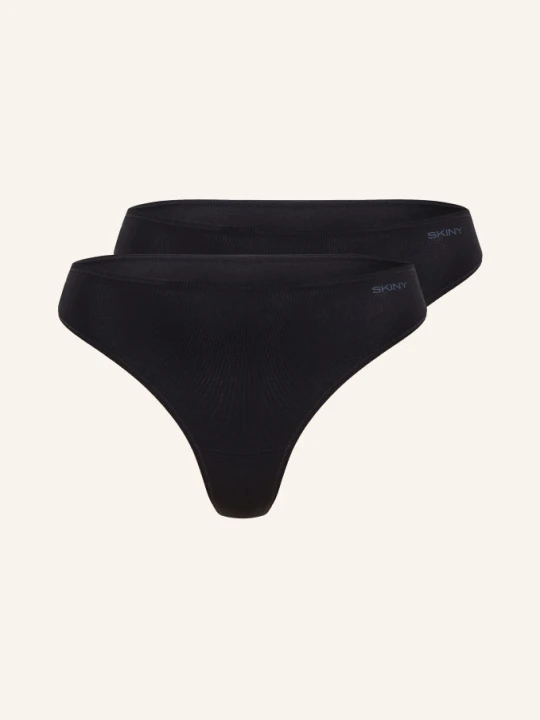 Zdjęcie produktu Skiny Zestaw 2 Sztuk Stringów Advantage Cotton Stretch schwarz CZARNY