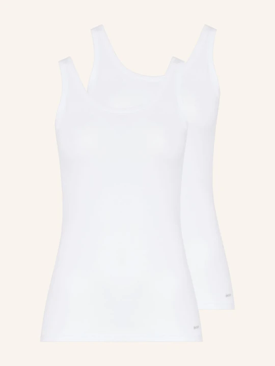 Zdjęcie produktu Skiny Zestaw 2 Sztuk Topów Advantage Cotton Stretch weiss BIAŁY