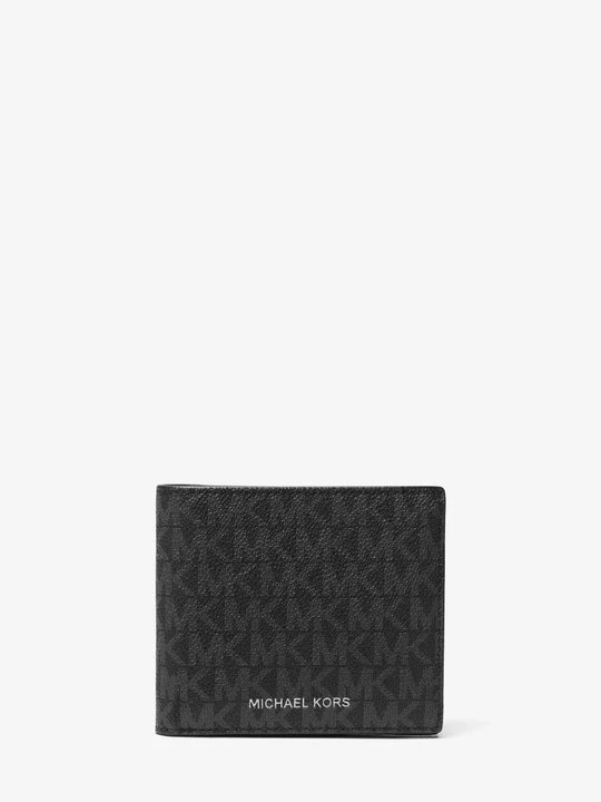 Zdjęcie produktu Składany portfel Hudson z charakterystycznym logo Michael Kors CZARNY (Czarny)