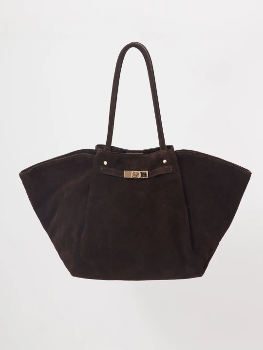 Zdjęcie produktu Skórzana czekoladowa torebka typu shopper Taranko