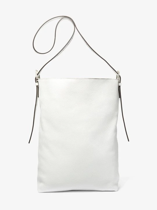 Zdjęcie produktu Skórzana torba hobo Kiera Michael Kors OPTYCZNA BIEL (Biały)