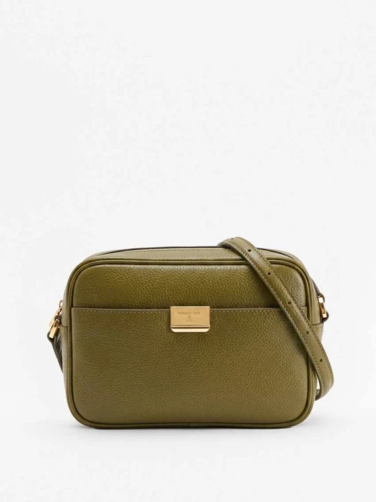 Zdjęcie produktu Skórzana torebka crossbody All Day Patrizia Pepe zielony