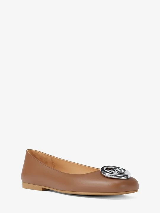 Zdjęcie produktu Skórzane baletki Milan Michael Kors BRĄZOWY (Brązowy)