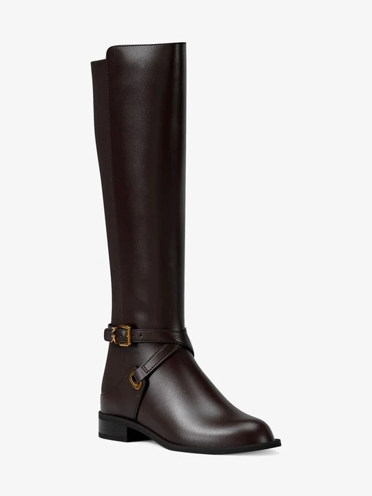 Zdjęcie produktu Skórzane botki Rachel Michael Kors CZEKOLADOWY (Brązowy)