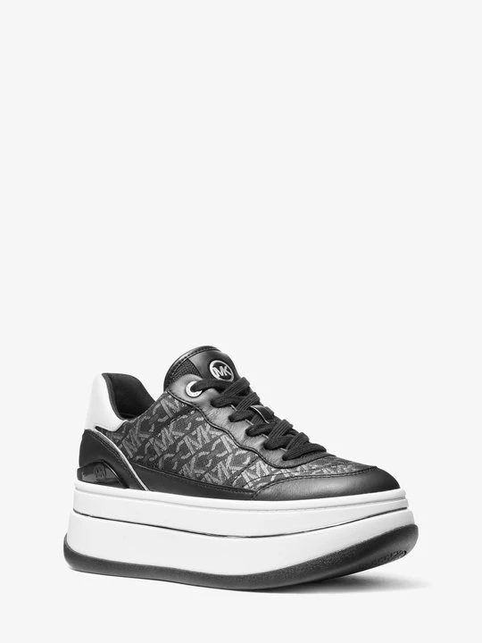 Zdjęcie produktu Skórzane buty sportowe z metalicznym monogramem Empire Michael Kors