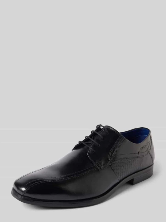 Zdjęcie produktu Skórzane buty sznurowane Bugatti Czarny