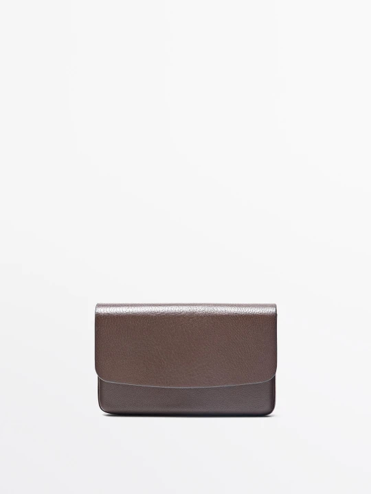 Zdjęcie produktu Skórzane Etui Na Karty Nappa - Skórzany - Massimo Dutti - Female