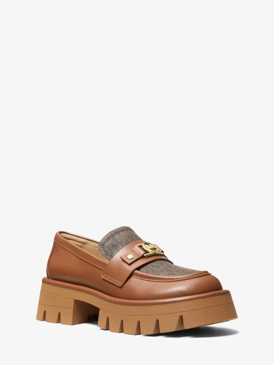 Zdjęcie produktu Skórzane mokasyny Mandy z charakterystycznym logo Michael Kors