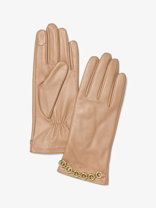 Zdjęcie produktu Skórzane rękawiczki z ozdobnymi ćwiekami Michael Kors