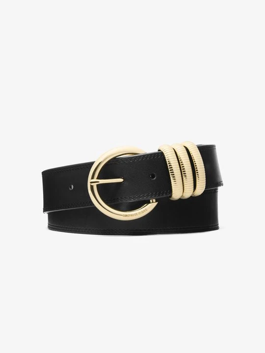 Zdjęcie produktu Skórzany pasek Michael Kors brązowy