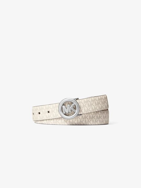 Zdjęcie produktu Skórzany pasek z charakterystycznym logo i ozdobą MK Pop Michael Kors