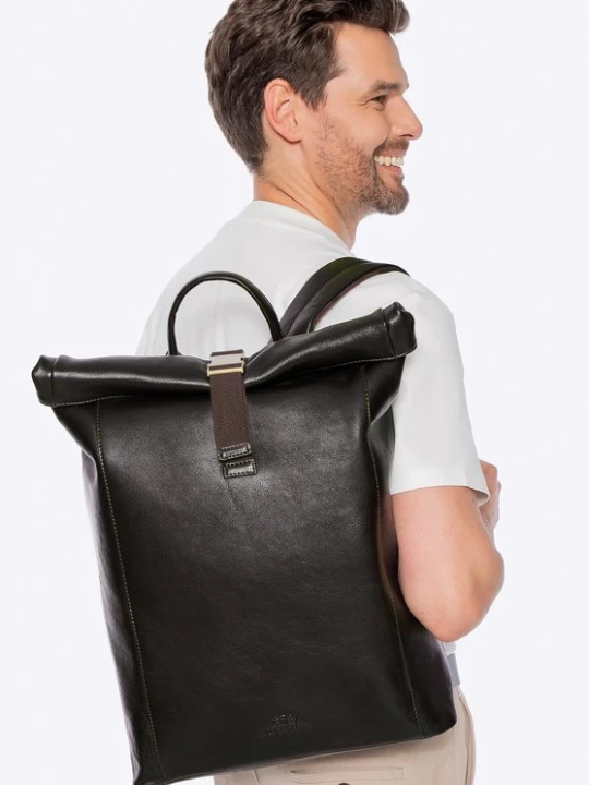 Zdjęcie produktu Skórzany plecak męski z miejscem na laptopa 16" brązowy Wittchen