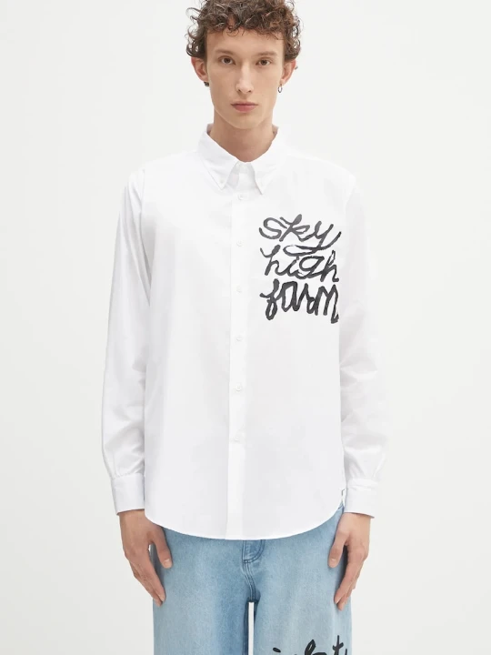 Zdjęcie produktu Sky High Farm koszula bawełniana SHF overprint button down
