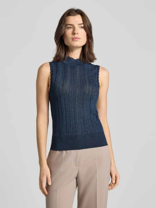 Zdjęcie produktu Slim Fit kamizelka w stylu dzianinowym Scotch & Soda Metaliczny niebieski