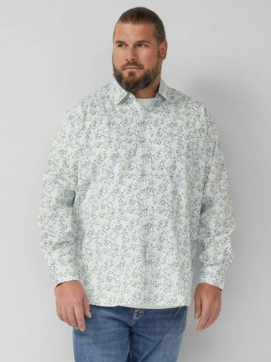 Zdjęcie produktu Slim fit: koszula z długim rękawem, nadrukiem na całej powierzchni i kołnierzykiem Kent s.Oliver