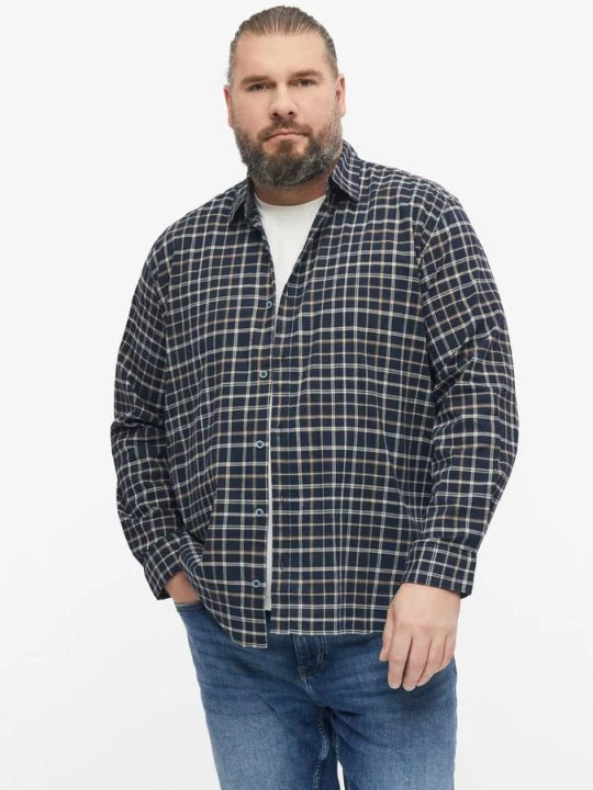 Zdjęcie produktu Slim Fit: Miękka koszula w kratkę z elastycznej bawełny s.Oliver