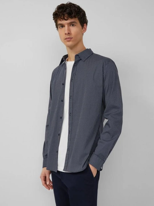 Zdjęcie produktu Slim fit: wzorzysta koszula z kołnierzykiem Kent s.Oliver