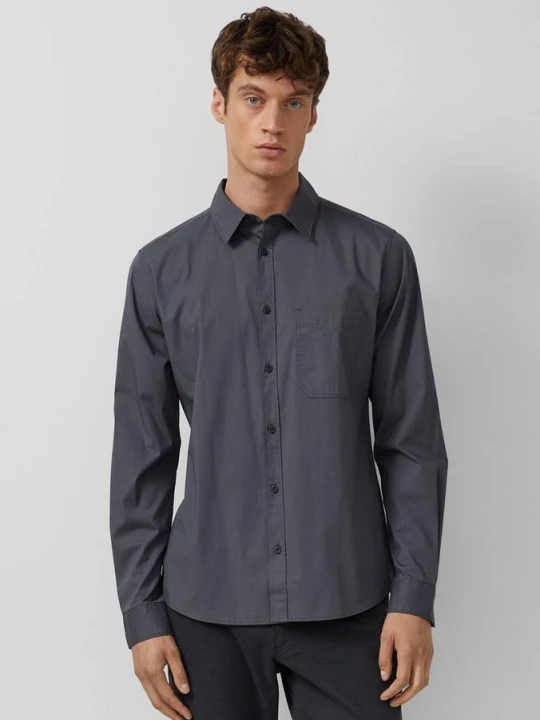 Zdjęcie produktu Slim fit: wzorzysta koszula z kołnierzykiem Kent s.Oliver czarny