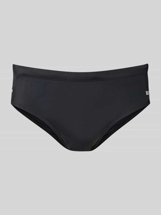 Zdjęcie produktu Slip kąpielowy w jednokolorowym designie model 'JOHN' Boss Czarny