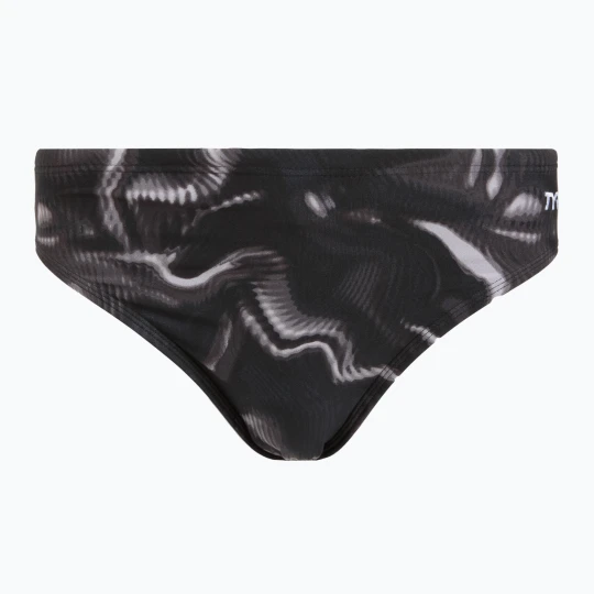 Zdjęcie produktu Slipy do pływania męskie TYR Durafast Elite Waveform Brief titanum Czarny