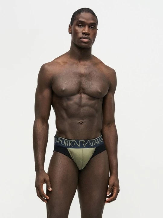 Zdjęcie produktu Slipy jockstrap Emporio Armani oliwkowy