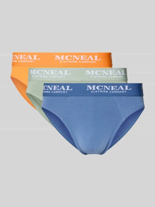 Zdjęcie produktu Majtki w kroju slim fit z detalem z logo, 3-pack MCNEAL Pomarańczowy