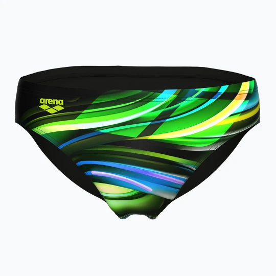 Zdjęcie produktu Slipy pływackie męskie arena Bloom Swim Briefs multi black/black