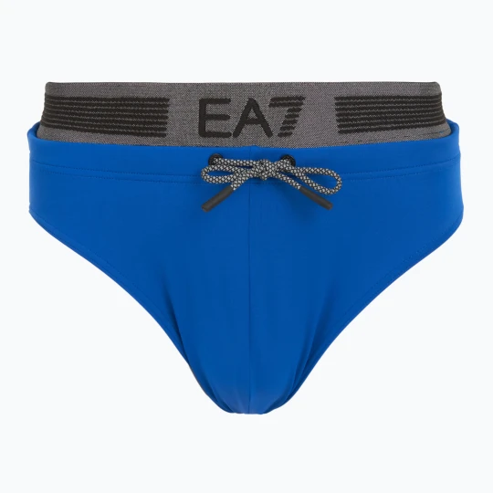 Zdjęcie produktu Slipy pływackie męskie EA7 Emporio Armani Logo Tape Brief turkish sea Niebieski