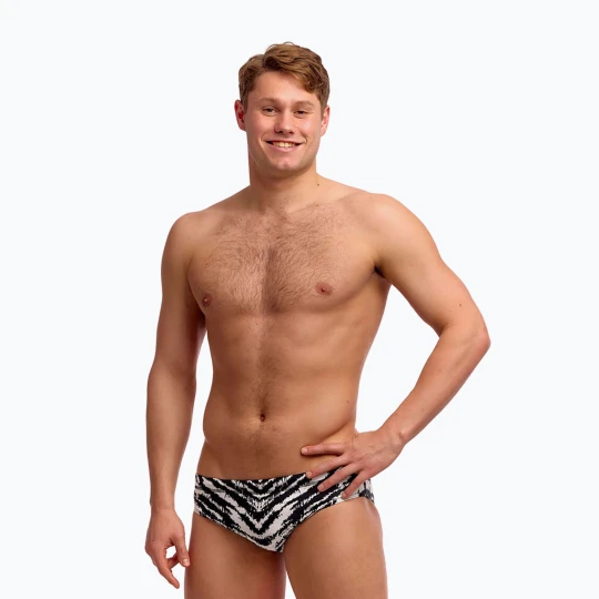 Zdjęcie produktu Slipy pływackie męskie Funky Trunks Classic Brief fur elise Czarny