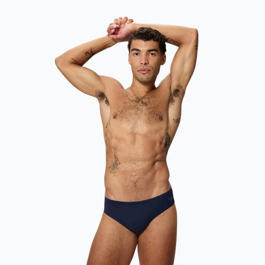 Zdjęcie produktu Slipy pływackie męskie Speedo Hyperboom Brief peacoat/deep sapphire Granatowy
