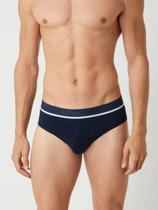 Zdjęcie produktu Slipy z detalami z logo w zestawie 3 szt. model ‘Rio’ Schiesser Czerwony