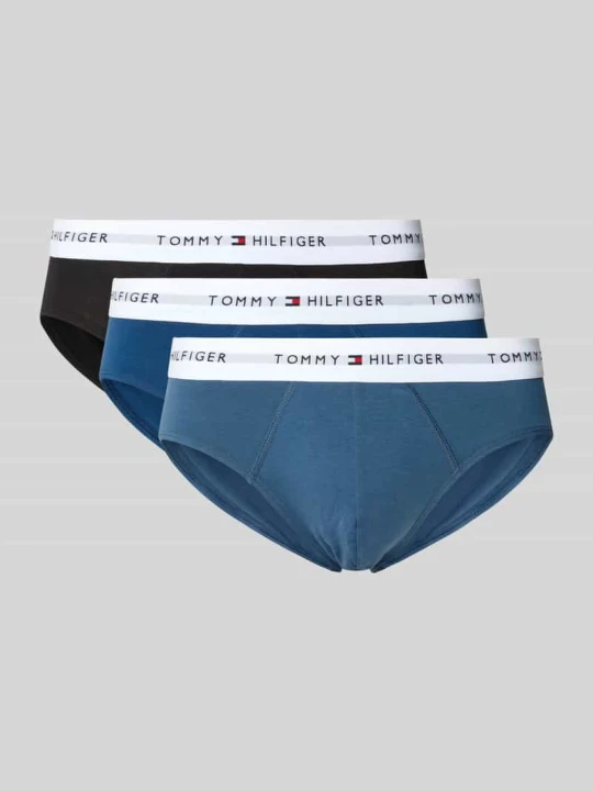 Zdjęcie produktu List z Mieszanka bawełny w Zestaw 3 szt. Tommy Hilfiger Czarny