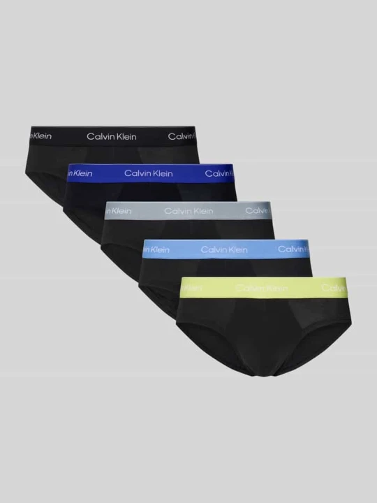 Zdjęcie produktu Figi z Mieszanka bawełny w Zestaw 5 szt. Calvin Klein Czarny