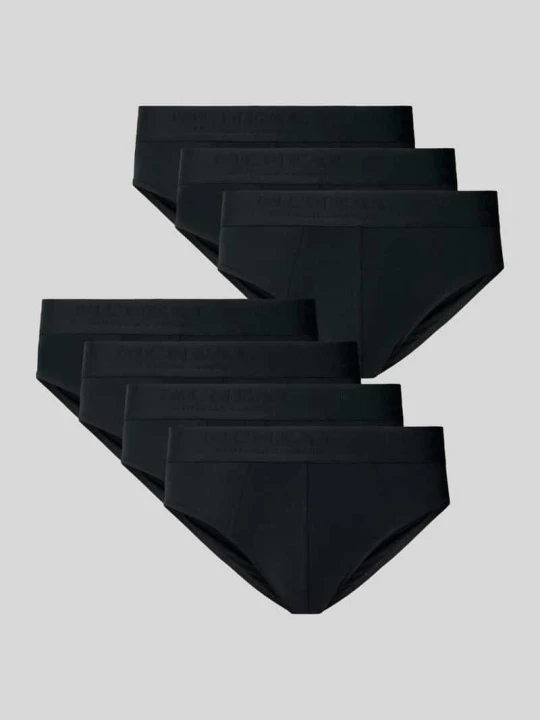 Zdjęcie produktu Slipy z paskiem z logo w zestawie 7 szt. MCNEAL Czarny