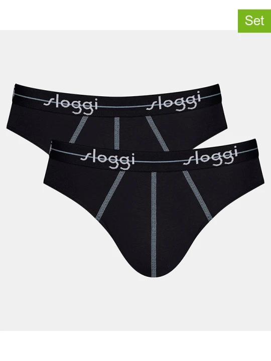 Zdjęcie produktu Sloggi Slipy (2 pary) "Start Mini" w kolorze czarnym rozmiar: XL